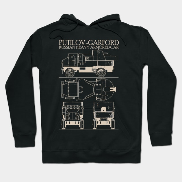 PUTILOV-GARFORD | WW1 Tank Hoodie by Distant War